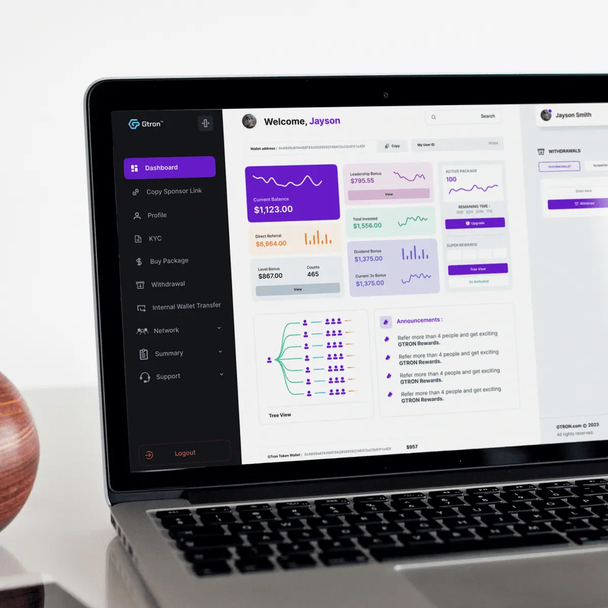 Crypto operations platform project visual